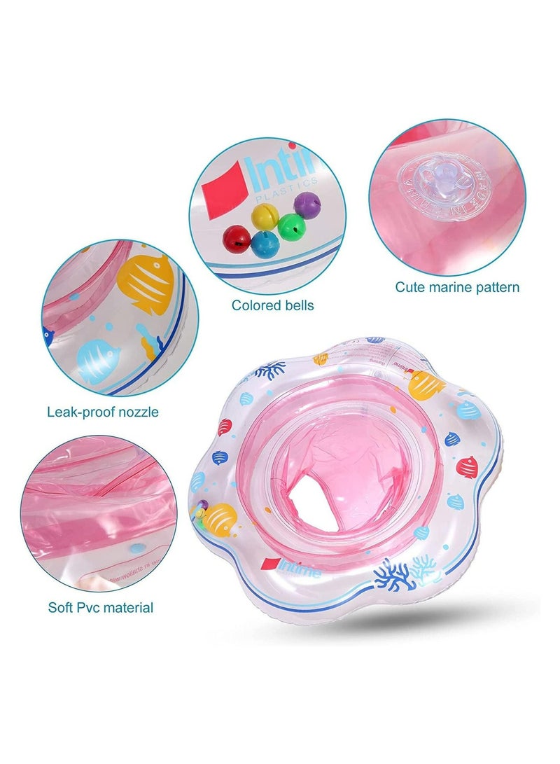 PRINTSHOP4ME Baby Swimming Ring Floats with Safety Seat Double Airbag Swim Rings for Babies Kids Swimming Float Baby Floats for Pool Swim Training Aid Kids PVC Pool Floats for Toddlers of 6-24 Months - Image 5