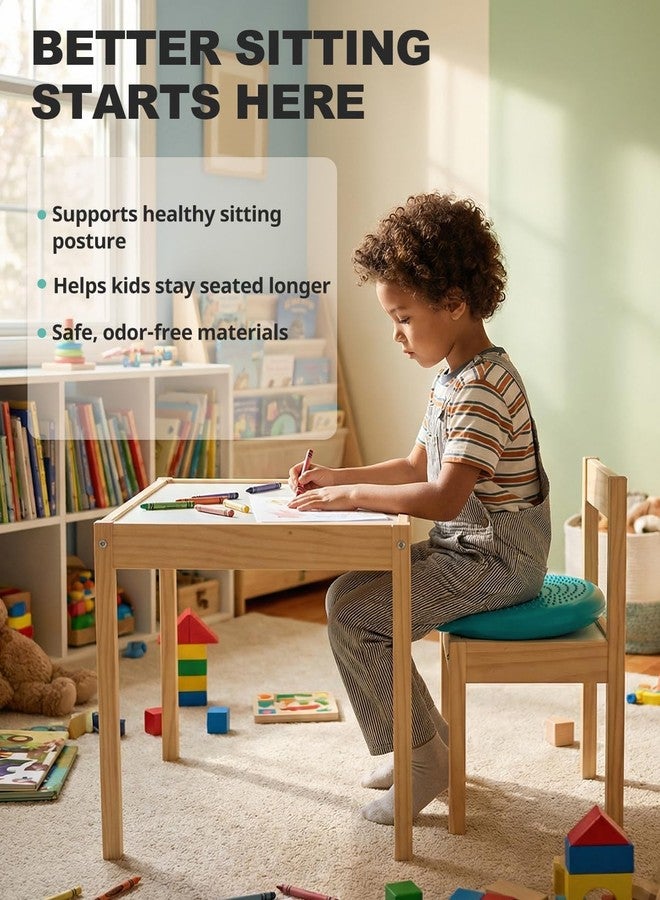 ترايدير قرص توازن Trideer Wobble Cushion Core، مقعد مرن للفصول الدراسية الابتدائية، مقعد متأرجح للأطفال ذوي الاحتياجات الحسية، وسادة توازن مع مضخة نفخ - Image 3