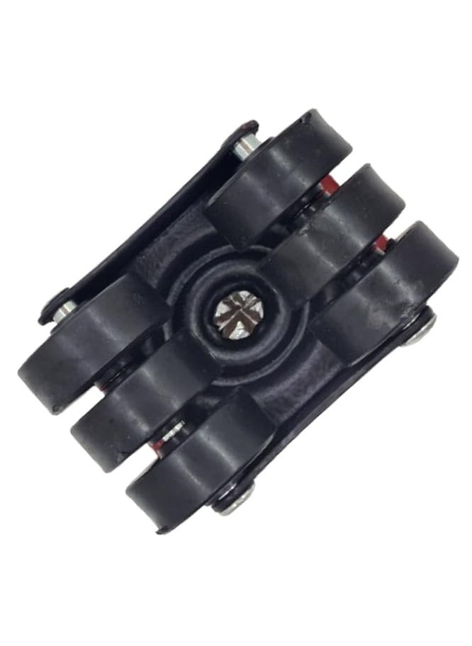 THOISEWELT THOISEWELT 6Wheel Castor Heavy Duty Roller for Furniture Movable Tyre Swivel Use It Sofa Bed Kabat Table Hospital Trolly Industrial Cartton Plate 500kg Load Capacity Pack of 4  - Image 2