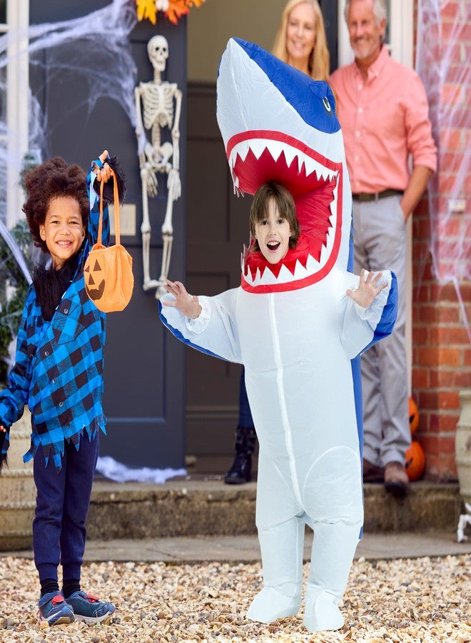 One Casa Blow Up Party Costume,Inflatable Costumes for Kids, Full Body Shark Costume,Halloween Costumes for Boys Girls (4-5YRS) - Image 2