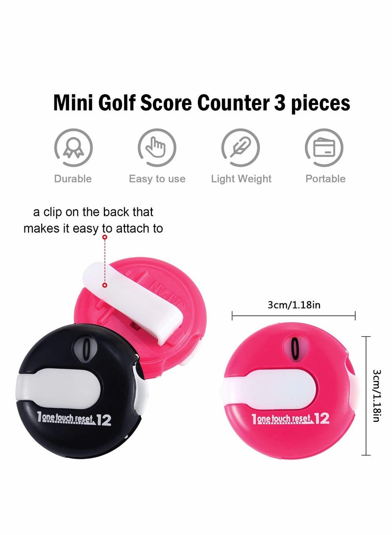 Y&D Golf Score Counter, Mini Stroke Counter Scoring with One Touch Reset, Attachment to Scorekeeper Glove in, Accessories  - Image 3