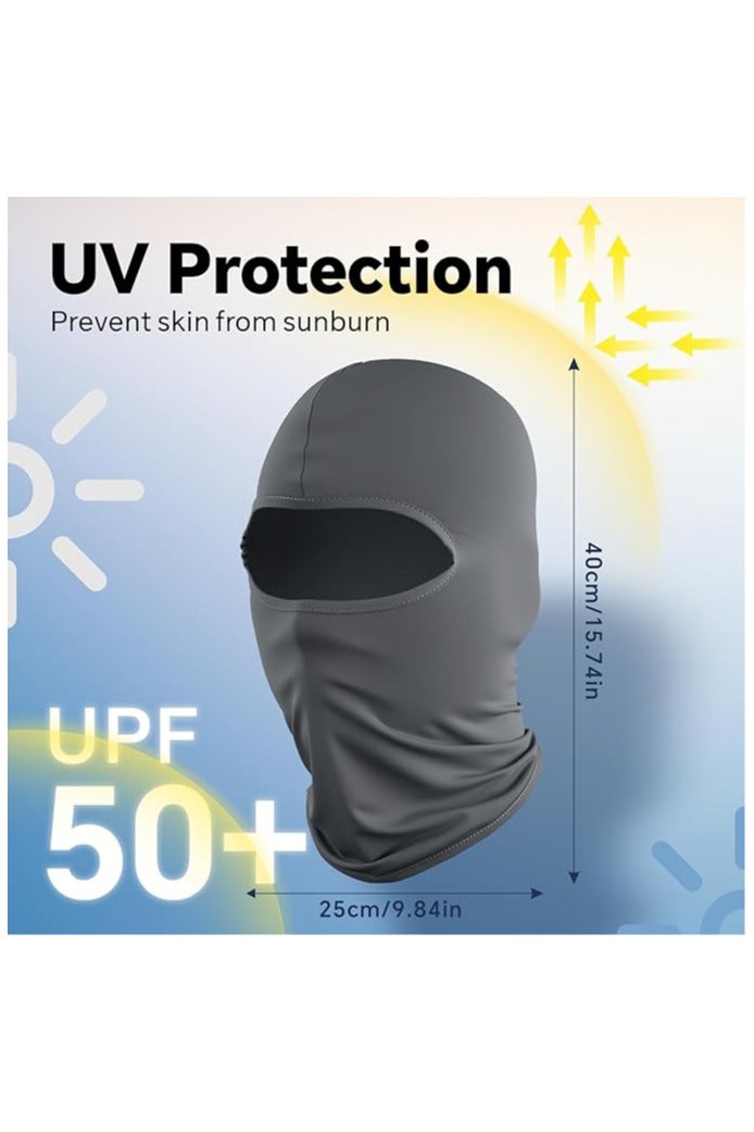 INSIJAM 3 Pack Balaclava Face Mask Ice Silk UV Protection Mask Ice Silk with Summer Neck Gaiter for Men and Women Sun Hood Cycling Climing Running - Image 2