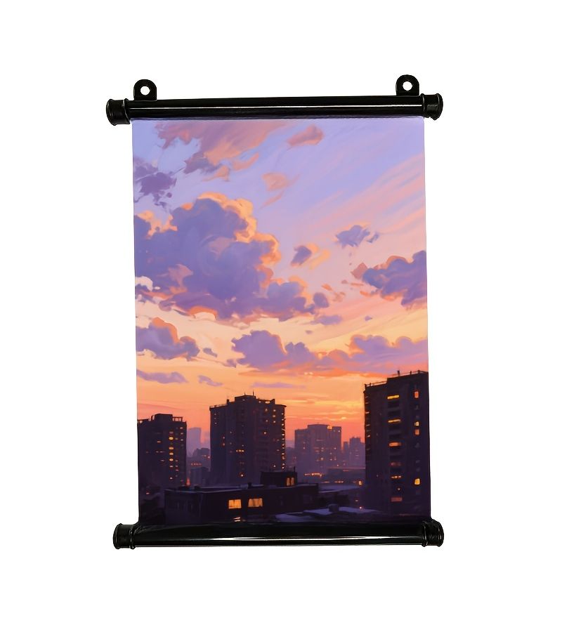 1PC DIY Diamond Painting Hanging Frame Poster Holder Black 53cm 20 87in Scroll Non Magnetic Oil Painting Picture Frame Home Decoration - Image 3
