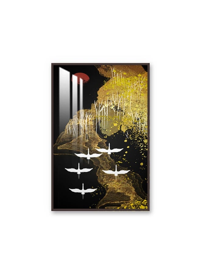 ماركتنا لوحة جدارية120×80سم مع برواز بني وطبقة اكريلك شفاف بتصميم طبيعة - Image 2