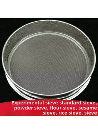 Sieve Stainless Steel Sesame Sieve Rice Sieve Rice Cake Sieve Cat Litter Dust Sieve Filter Screen Sieve Fine Household Sieve-Specifications:Diameter 20cm-Color:100 Mesh Soy Milk Milk Tea Filter - pzsku/Z7D9A2772A7FEAA3E6476Z/45/_/1742551759/f5b133a9-ab8d-456a-bf30-9ef62d92d821