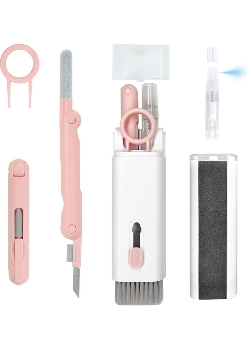 Generic - 7-in-1 Electronic Cleaner Kit - Portable Cleaning for Airpods Laptop, Keyboard, with Cleaning Pen Brush Spray for Phone iPad Computer Screen/Keyboard/Headphones/Bluetooth Earphones - Image 1