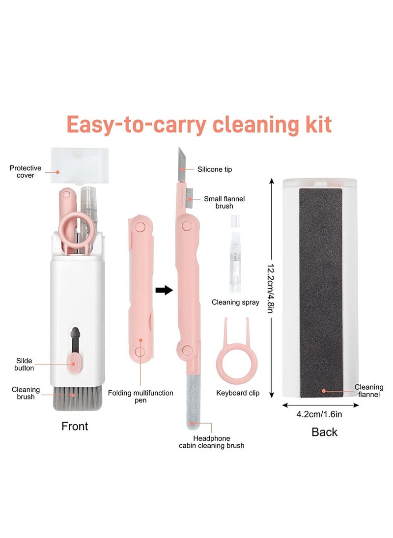Generic - 7-in-1 Electronic Cleaner Kit - Portable Cleaning for Airpods Laptop, Keyboard, with Cleaning Pen Brush Spray for Phone iPad Computer Screen/Keyboard/Headphones/Bluetooth Earphones - Image 1