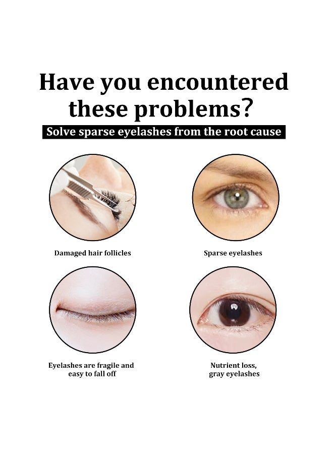 إيلهو مصل نمو الرموش ومعزز الحواجب لنمو رموش سميكة وطويلة للرموش الطويلة واللامعة والحواجب - Image 5