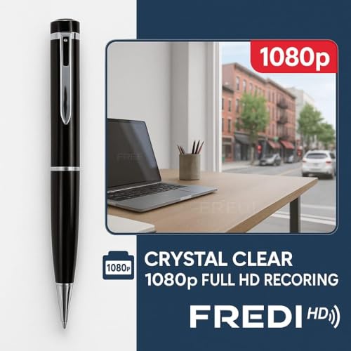 FREDI HD PLUS Full HD 1080p Pocket Pen Camera | 30FPS Smooth Video | JPG Photo Mode | 170mAh Battery | 128 GB SD Card Support | Compact Design for Personal and Professional Use - Image 3