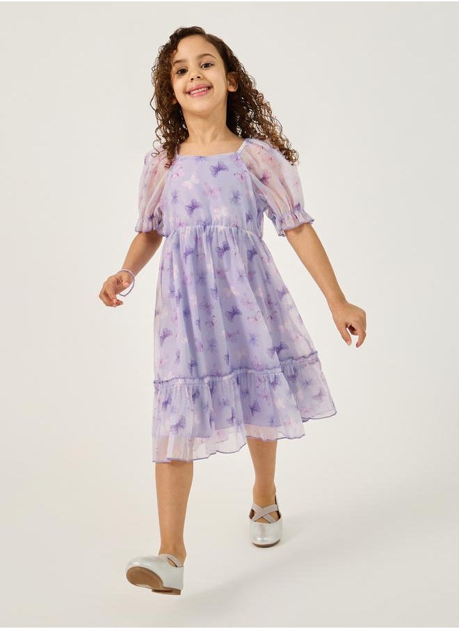 Styli Butterfly Chiffon Dress  - Image 2