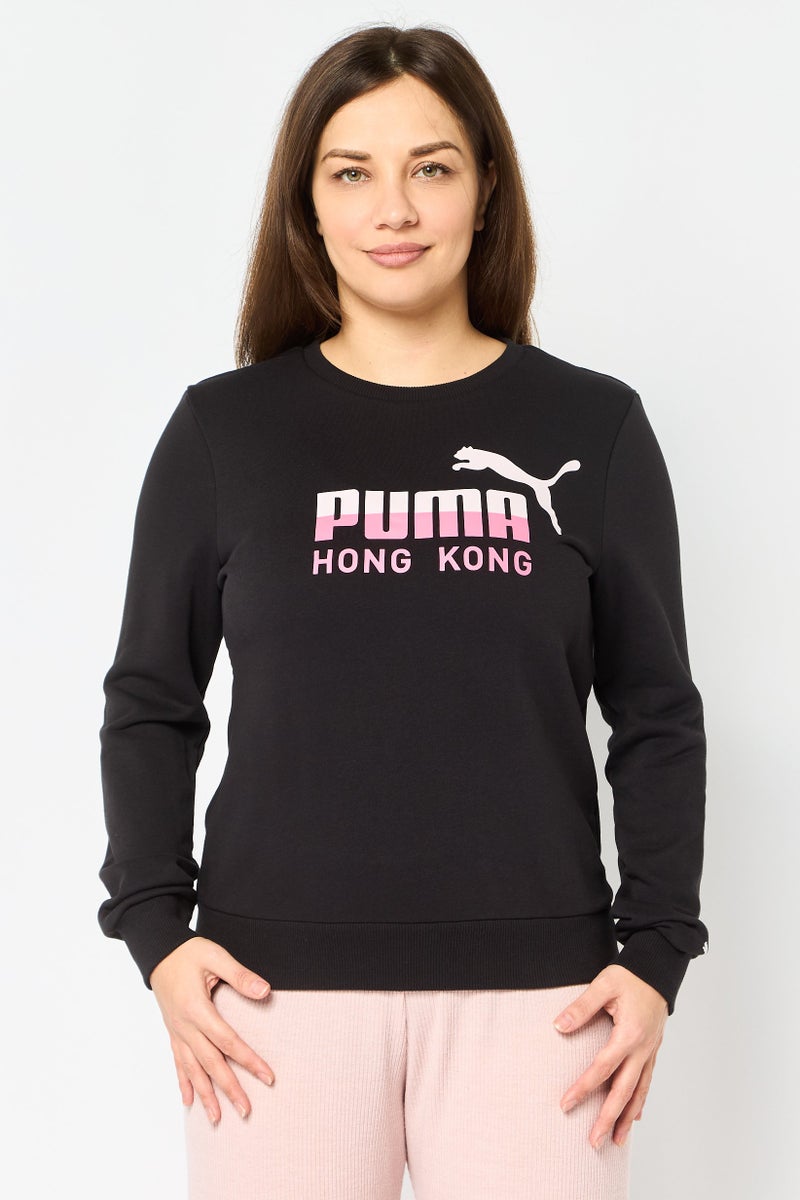 PUMA Women Sportswear Fit Long Sleeve Outdoor Sweatshirt, Black - Image 1