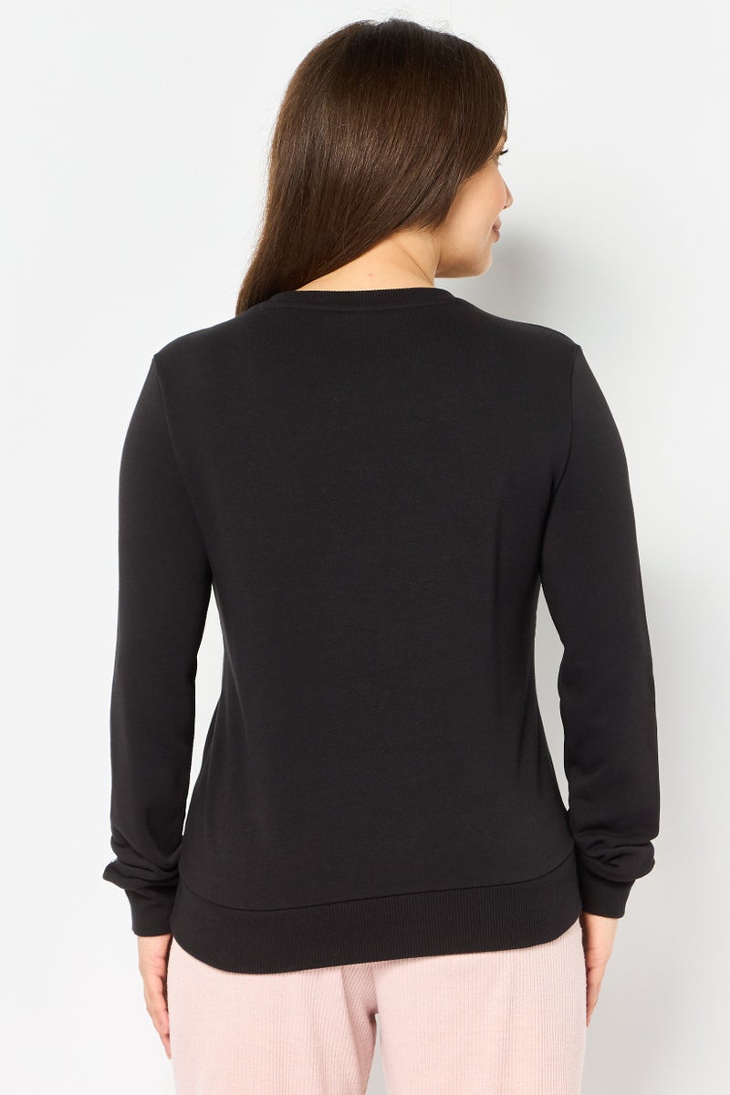 PUMA Women Sportswear Fit Long Sleeve Outdoor Sweatshirt, Black - Image 4