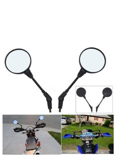 SYOSI Universal Motorcycle Scooter Aluminum Alloy Handlebar Collapsible Round Shape Rearview Side Mirror Base Modified Accessories for Street Cars Universal Scooters 1 Pair  - Image 2