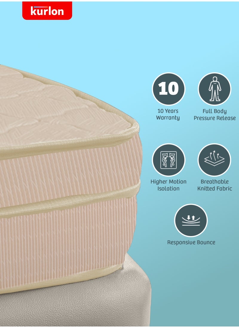 Kurlon Kurl-On OrthoMagic Elite Mattress|Orthopedic Hybrid Mattress withNatural Latex, Rubberized Coir and HR Foam Layers|King Size Mattress | 200Lx200Wx20H Cms | 10 Years Warranty  - Image 4
