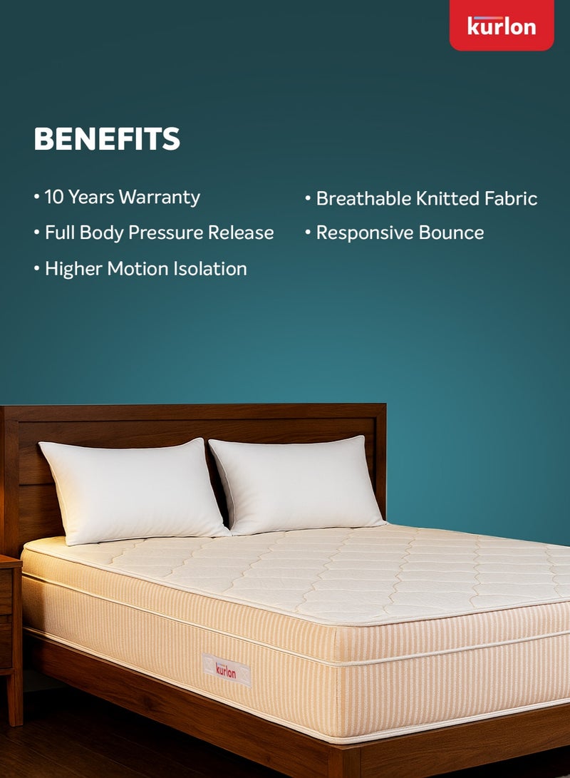 Kurlon Kurl-On OrthoMagic Elite Mattress | Orthopedic  Mattress with Natural Latex, Rubberized Coir & HR Foam Layers | Super King Size Mattress (200L x 200W x 20H cm) 10 Years Warranty - Image 3