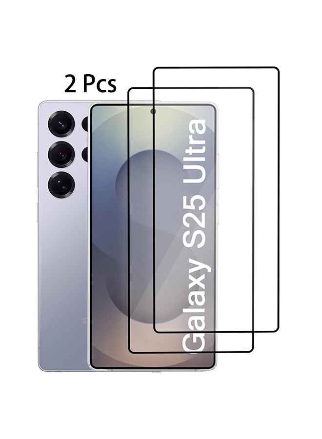 2 Pack  Samsung Galaxy S25 Ultra 5G Screen Protector, 9H Tempered Glass Screen Protector for  Samsung Galaxy S25 Ultra 5G, Full Coverage Bubble-Free Tempered Film, Anti-Scratch Film - Image 1