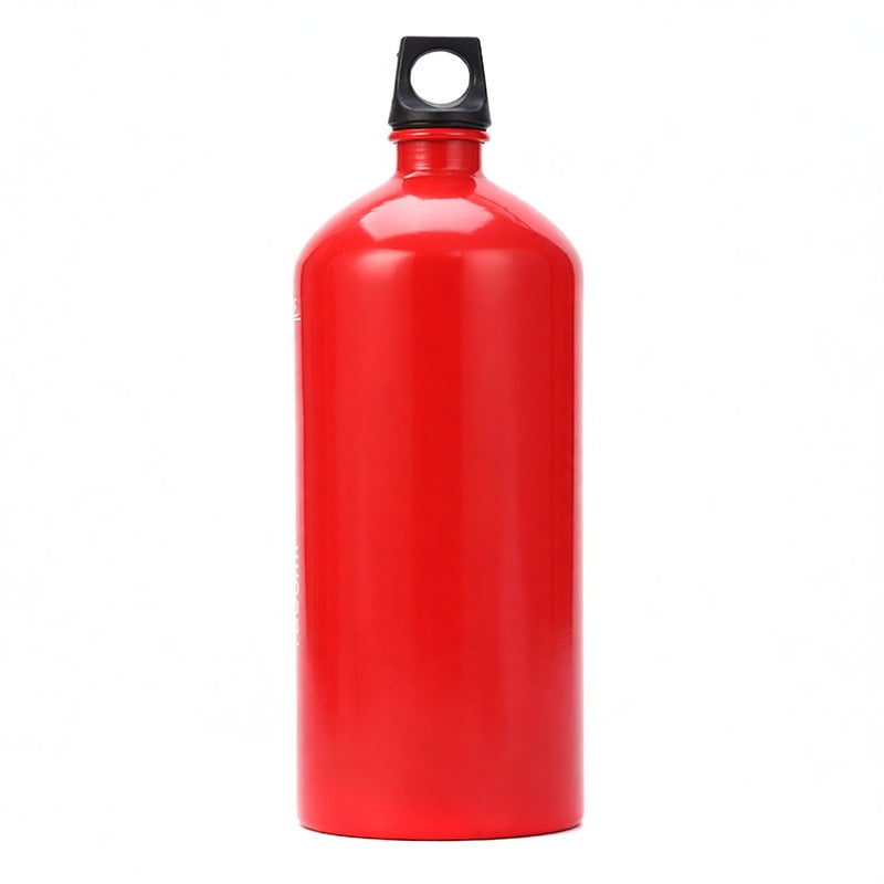 1500ml Fuel Bottle Aluminum Lightweight Solid Durable - Plastic Lid With Hanging Hole Easy To Attach Carry Emergency Backup Fuel Tank for Camping Hiking Picnic Backpacking Outdoor Cooking - Image 1