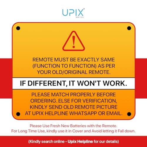 Upix AC Remote No. 182 (No Backlight), Compatible/Replacement for Llyod AC Remote Control (Exactly Same Remote Will Only Work) - Image 5