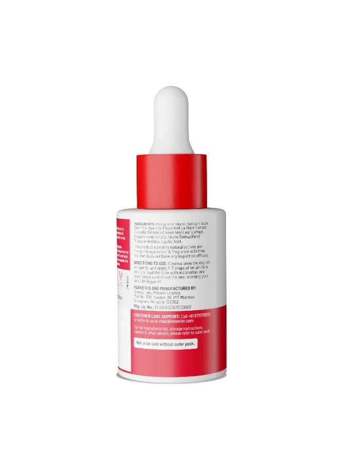 Chemist at Play 2% Salicylic Acid Face Serum | Treats Active Acne | Controls Excess Oil | Fades Acne Marks | Improves Skin Texture | 30ml - Image 2