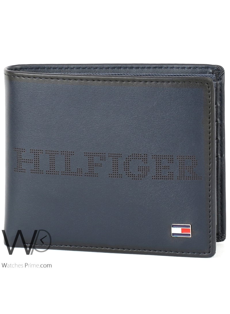 Tommy Hilfiger Denim محفظة رجالية جلد طبيعي تومي هيلفيغر - كحلي (أزرق داكن) - Image 4