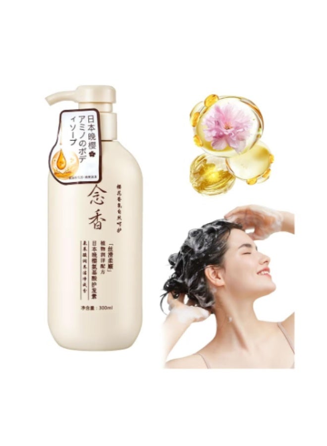 Diyating Sakura Japanese Hair Growth Shampoo for Thickening Dry Damaged Hair 300ml - Image 2