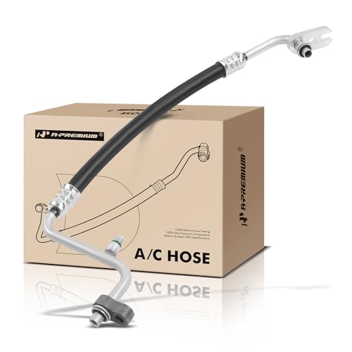 A-Premium A/C Discharge Line Hose Assembly Compatible with Buick Enclave 2010-2012, Chevrolet Traverse 2010-2013, GMC Acadia 2010-2015, Saturn Outlook 2010, Compressor to Condenser - Image 1