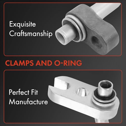 A-Premium A/C Discharge Line Hose Assembly Compatible with Buick Enclave 2010-2012, Chevrolet Traverse 2010-2013, GMC Acadia 2010-2015, Saturn Outlook 2010, Compressor to Condenser - Image 3