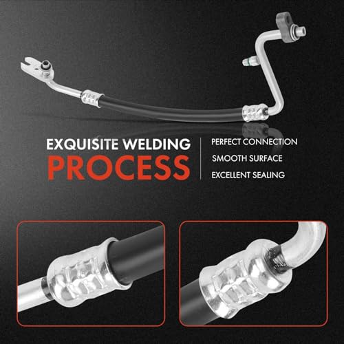 A-Premium A/C Discharge Line Hose Assembly Compatible with Buick Enclave 2010-2012, Chevrolet Traverse 2010-2013, GMC Acadia 2010-2015, Saturn Outlook 2010, Compressor to Condenser - Image 5