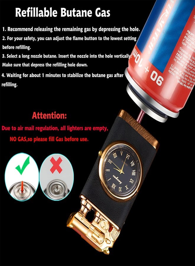 XQBBIDM Torch Lighter, Frosted Magic Dual Flame Dragon Lighter with Fashion Design,Creative Adjustable Flame Windproof Lighter,Cool Jet Flame Lighter Refillable Butane for Gifts Outdoor(Without Butane)-Dragon - Image 5