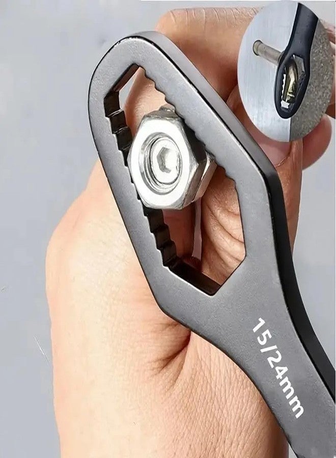 MEZON Universal Multifunctional Double-Ended Torx Wrench Hexagonal Adjustable Tool for Bicycle, Motorcycle, Car Repair (8-14mm/15-24mm, Medium) - Image 5