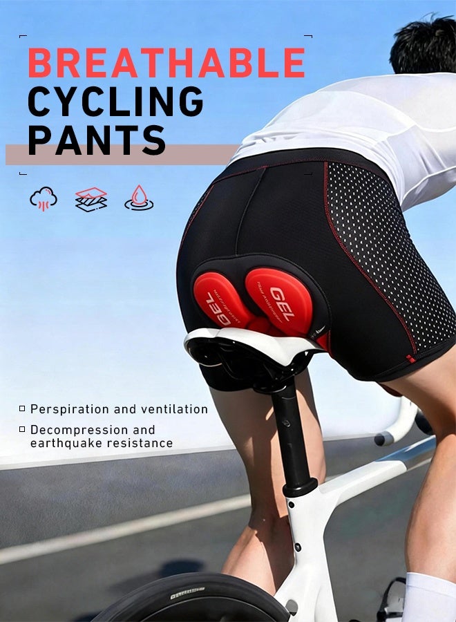 RESONIX Men’s Cycling Shorts with 5D Gel Padding - Breathable Quick-Dry Bike Underwear, Anti-Slip Waistband MTB Road Bike & Motorcycle Riding (XL) - Image 2