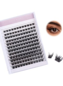 NuAngela Cluster Lashes 144pcs Individual Eyelashes Clusters 8-16mm D Curl Mix False Eyelashes DIY Individual Lash Extension Natural Look Wispy Fluffy Eyelash Extensions