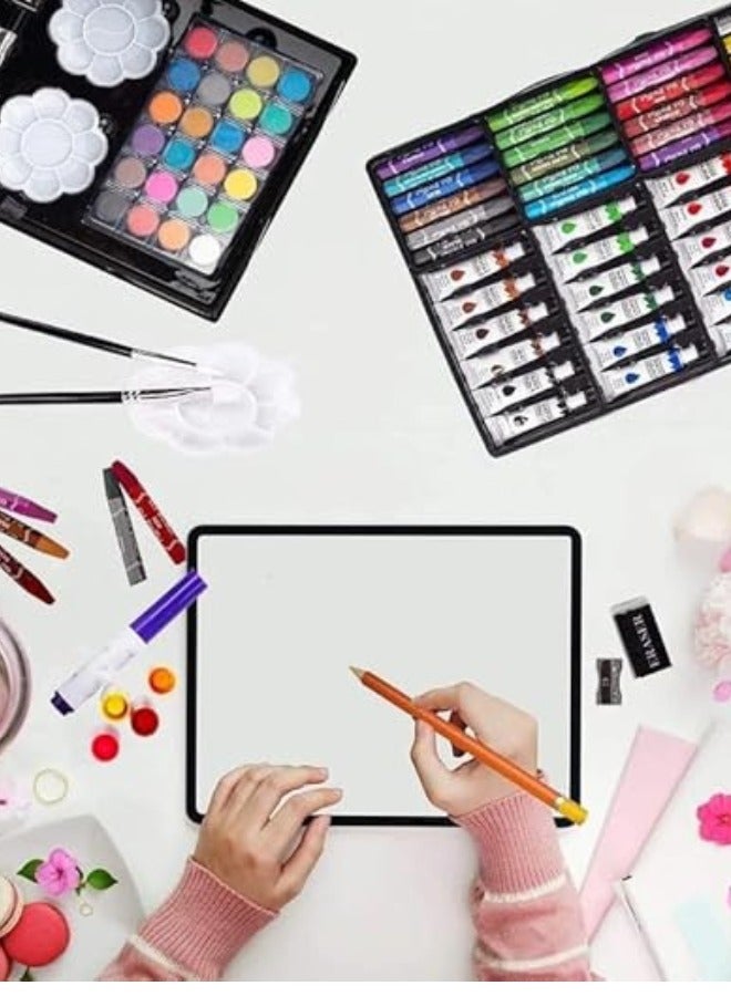 Kids Art Set - Complete Coloring Set, Drawing Set with Crayons, Pencils and 145 Piece Art Set - Gift for Girls and Kids Ages 6 and Up (Space)  - Image 4