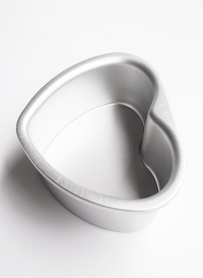 LoveDeal Set of 2 Heart Cake Mold 4 Inch, Small Heart Shaped Baking Pans with Removable Bottom, Aluminum Cheesecake Pan for Wedding, Anniversary, Oven Baking - Image 5