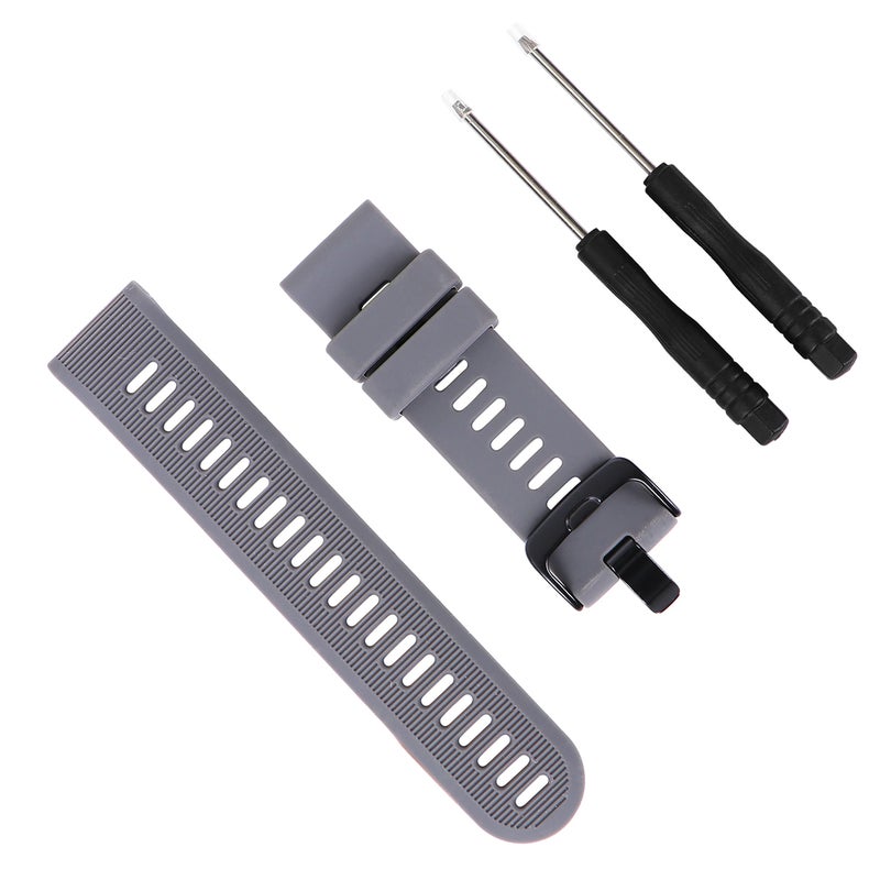 Silicone Grey Strap PC Hard Rubber Anti drop Protective Shell Compatible for Garmin forerunner 945 and 935 - Image 4