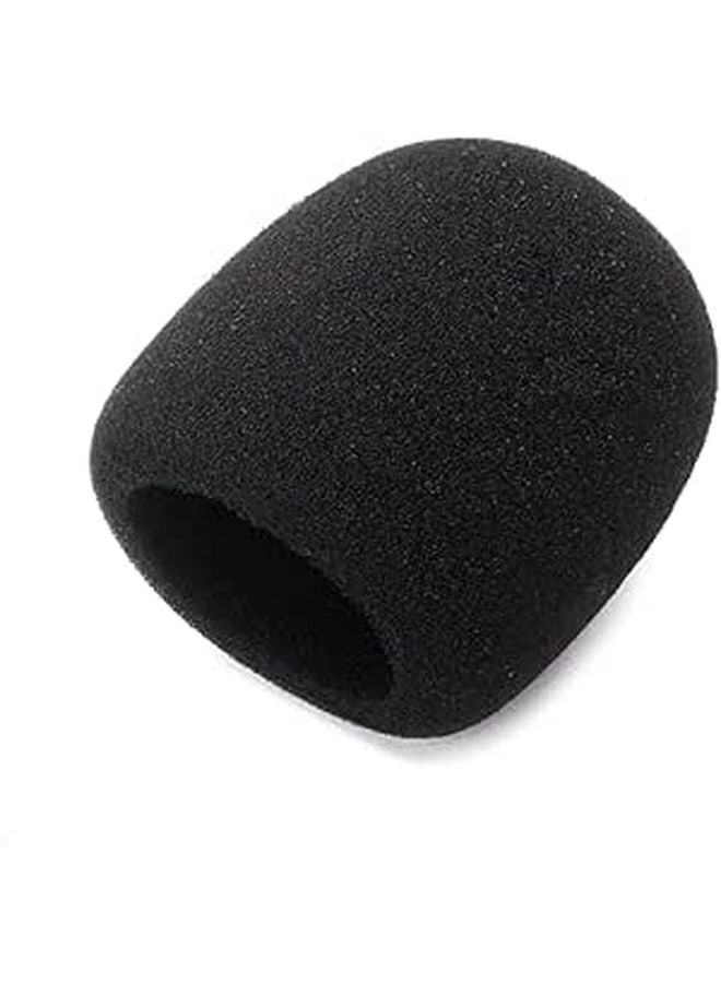 Professional 40mm Microphone Windscreen Sponge Filter For Noise Reduction Protection Black - Image 1