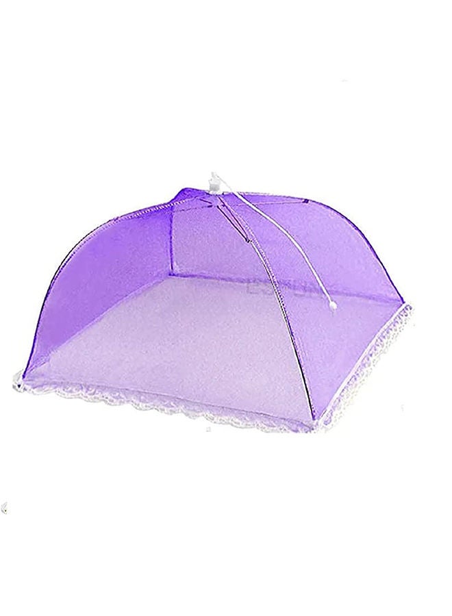 O Ozone Mesh Food Cover Tent [ Large Size ] Umbrella Food Cover [ Avoid flys and insects flying into your food ][ Camping Utensil ] (Purple) - Image 1