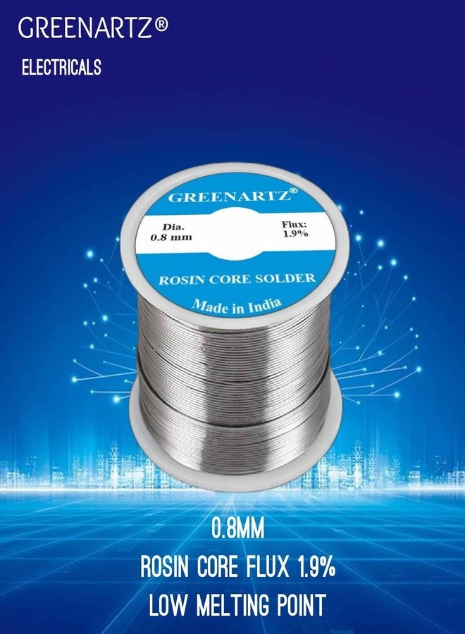 GREENARTZ 100g Solder Wire 0.8mm Soldering Wire Lead Free Sn99.3 Cu0.7 with Rosin Core for Electronic Electrical Soldering Components Repair and DIY - Image 2