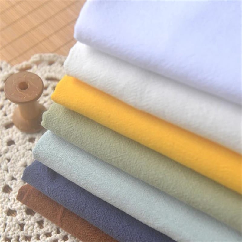 Pleated Washed Cotton Linen Fabric for Garments Curtains Daily Handmade Sewing Crafts - Image 2