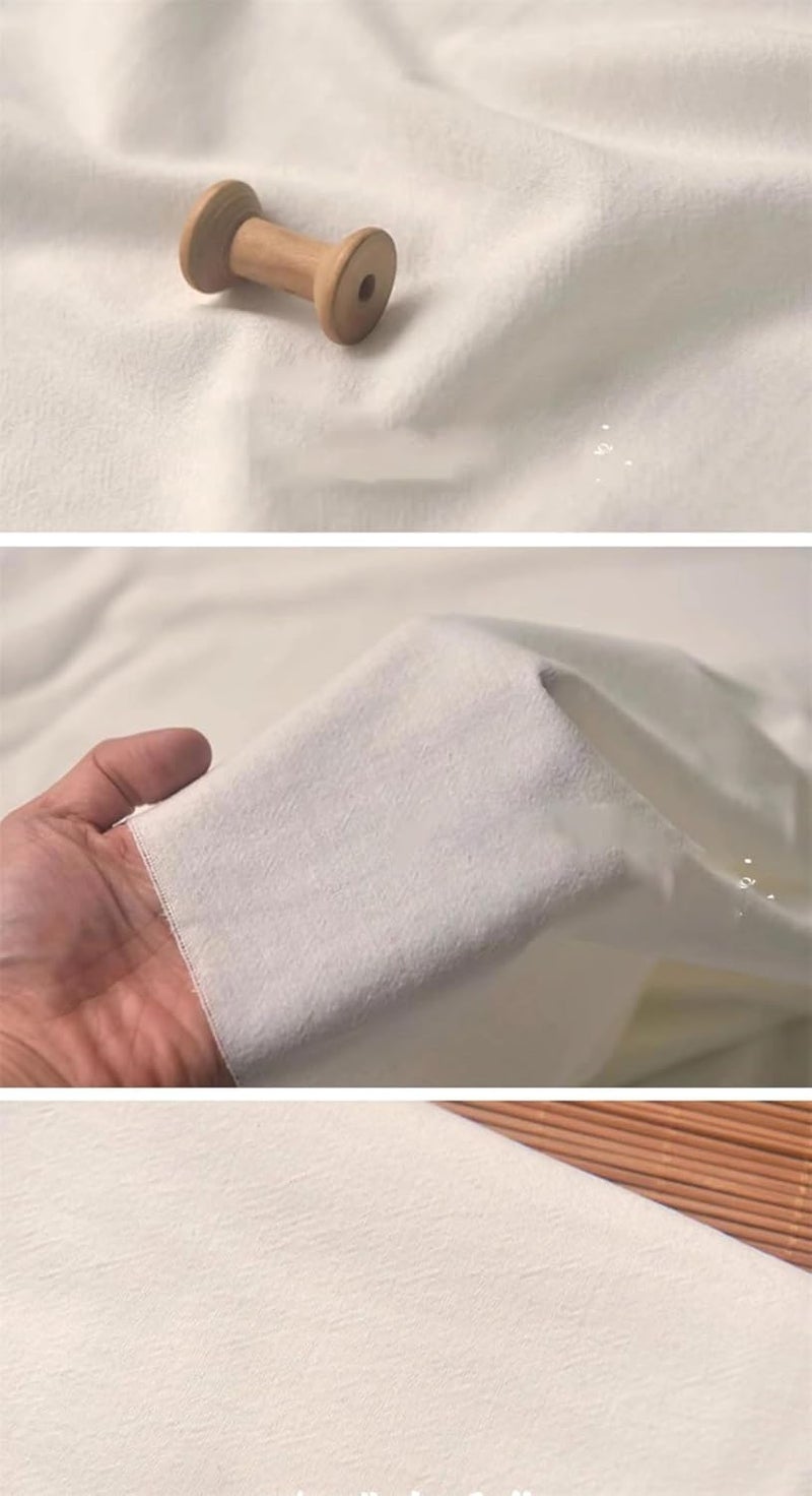 Pleated Washed Cotton Linen Fabric for Garments Curtains Daily Handmade Sewing Crafts - Image 3