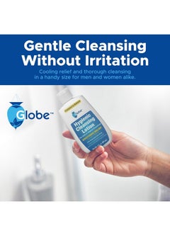 Globe Globe (3 Pack Hygienic Cleansing Lotion for Men and Women -Discomfort, Pain & Itch Relief for Sensitive Areas, Cooling, Non-Irritating Gentle Personal Care Cleanser, Convenient for Travel, 3oz Bottle  - Image 5