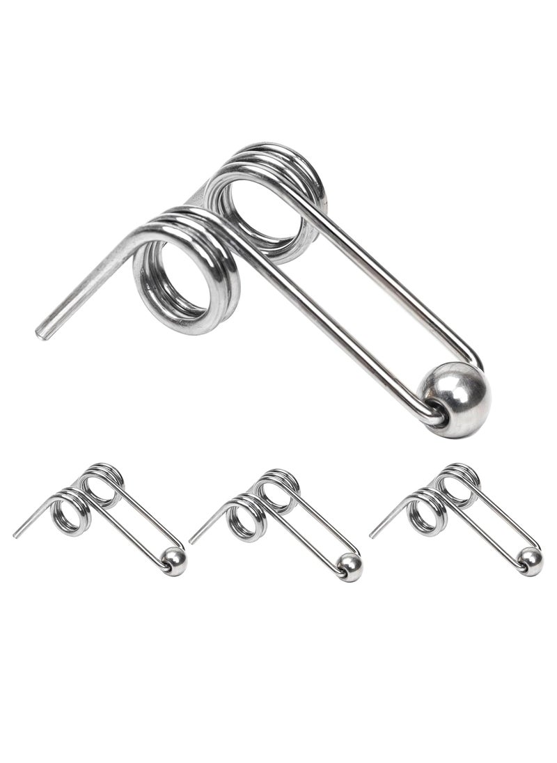 Marsrut 4PCS Double Return Torsion Springs for 25mm098 Diameter Curling Iron Rod  Part Replacement Accessories for Hair Rollers Length 24mm Wire Diameter 10mm 