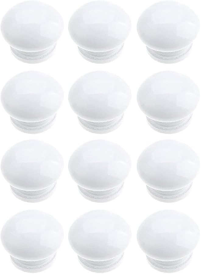 promass 12 Pack Door Knobs Handles for furniture,Round Drawer Cabinet Pulls Drawer Knobs for Kitchen - Image 1