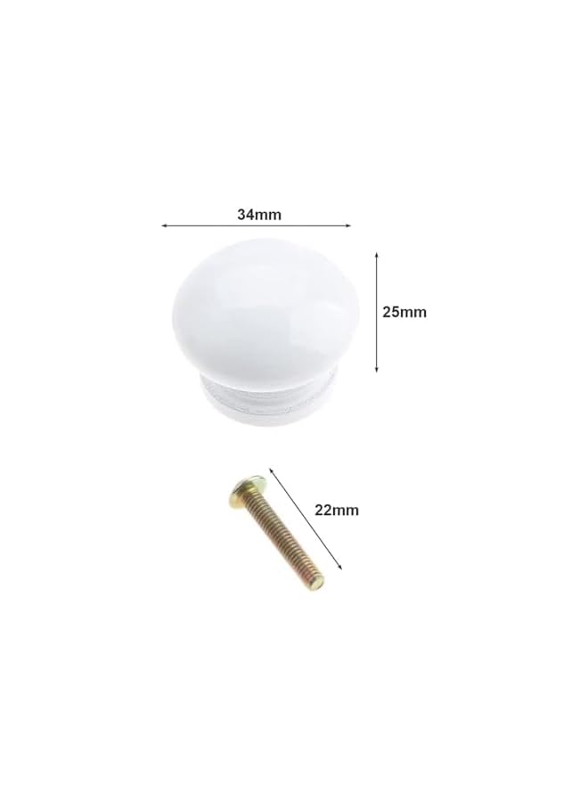 promass 12 Pack Door Knobs Handles for furniture,Round Drawer Cabinet Pulls Drawer Knobs for Kitchen - Image 2