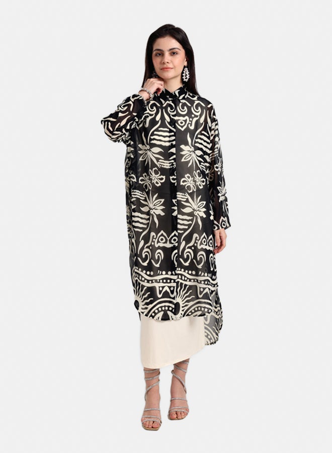 Carina Chic Printed Midi Dress - Image 1