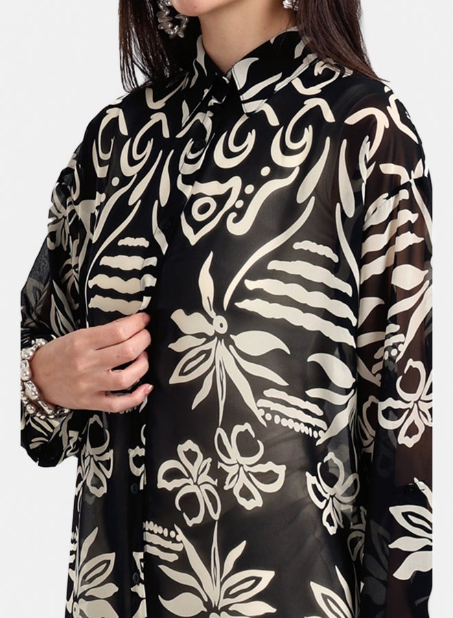 Carina Chic Printed Midi Dress - Image 4