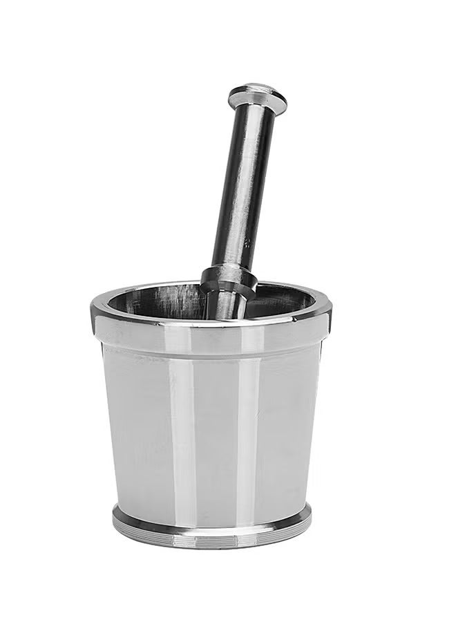 DELCASA Stainless Steel Mortar & Pestle Medium Silver 
