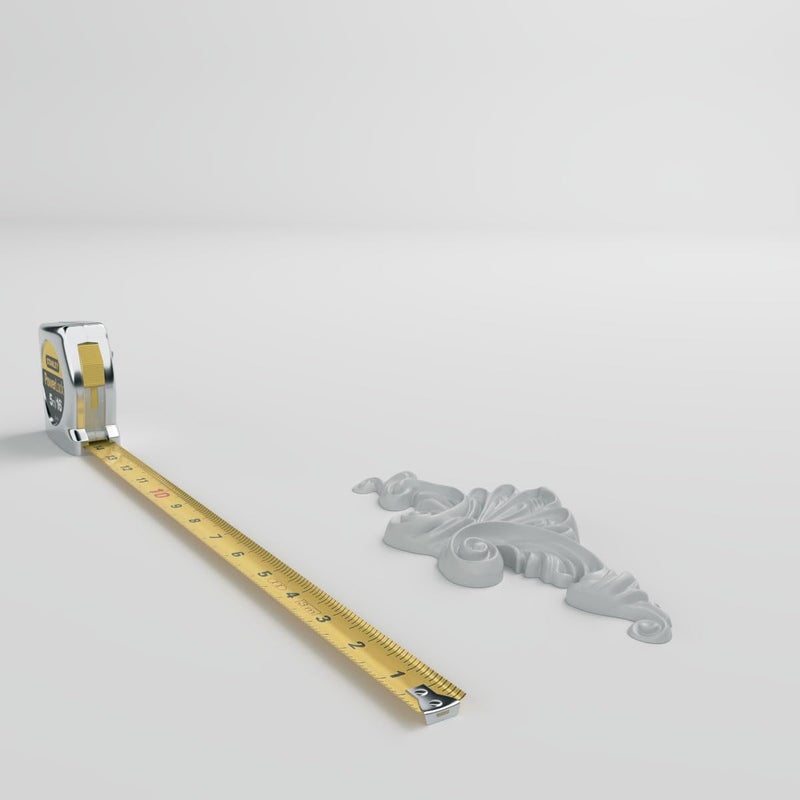 Ekena Millwork 8 5/8"W x 3 1/8"H x 7/8"P Scroll Center Onlay - Image 5