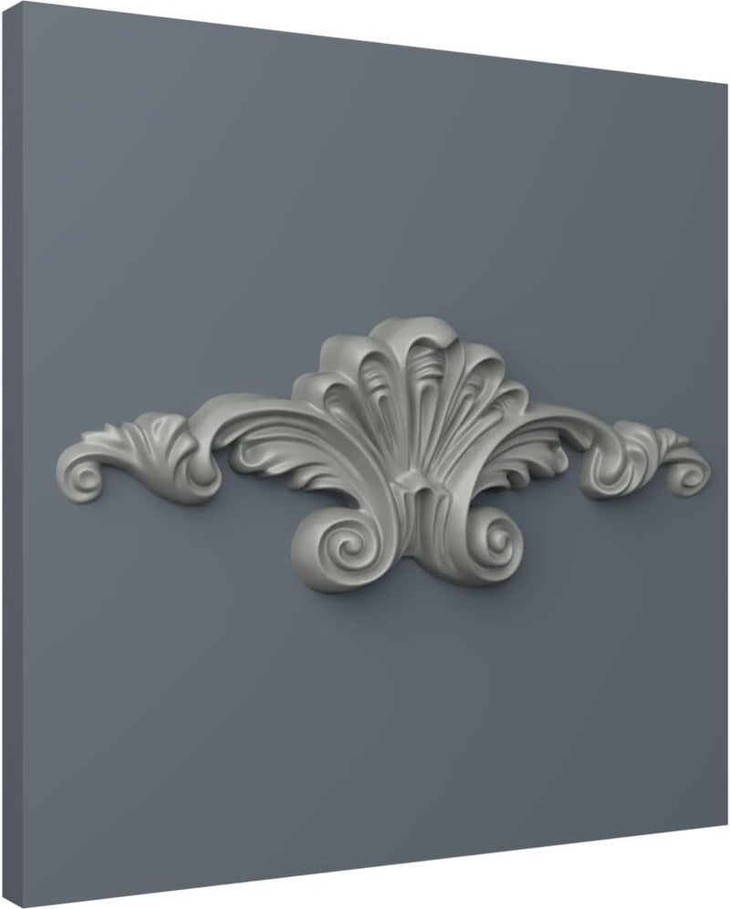 Ekena Millwork 8 5/8"W x 3 1/8"H x 7/8"P Scroll Center Onlay - Image 4