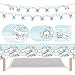 WOOACME Cartoon Theme Birthday Party Decorations Supplies Cartoon Party Tableware Include Birthday Banner Tablecover 10Pcs 9 Plates 10Pcs 7 Plates 20 PCS Napkins - Image 3